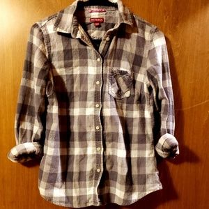 Merona Plaid Button Up